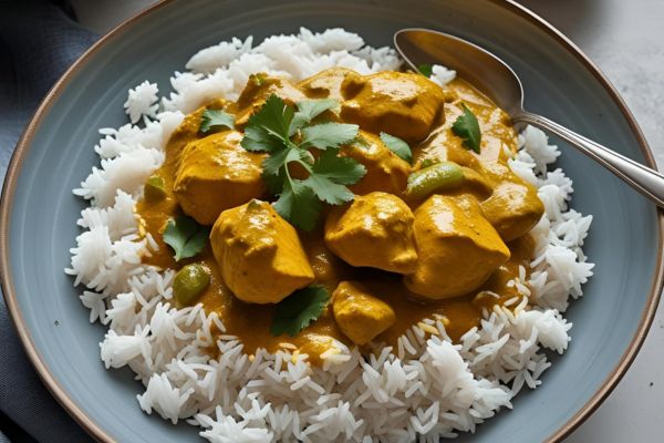 arroz con pollo al curry