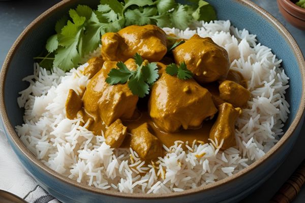 arroz con pollo al curry