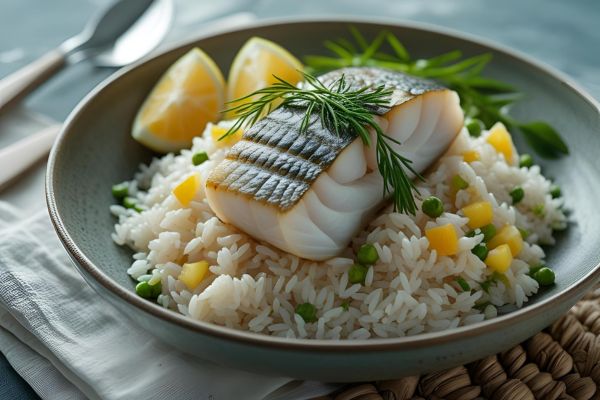 Ingredientes para el arroz con bacalao
