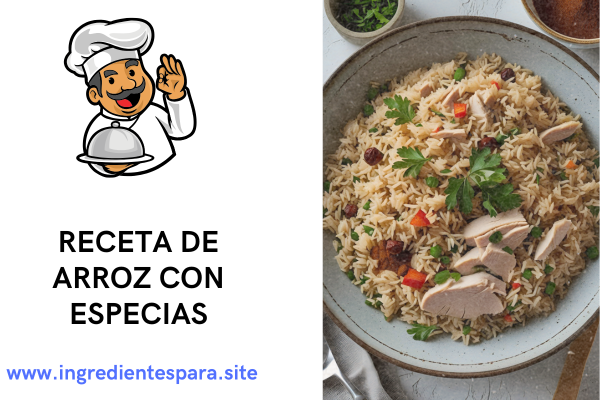 arroz con pavo y especias