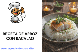 Ingredientes para el arroz con bacalao