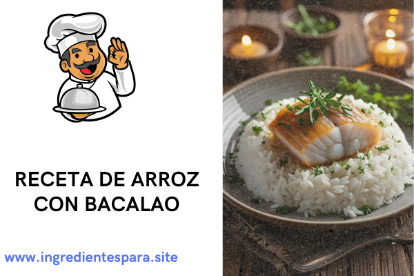 Ingredientes para el arroz con bacalao