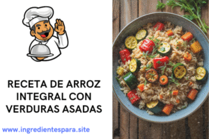 Ingredientes para el arroz integral con verduras asadas