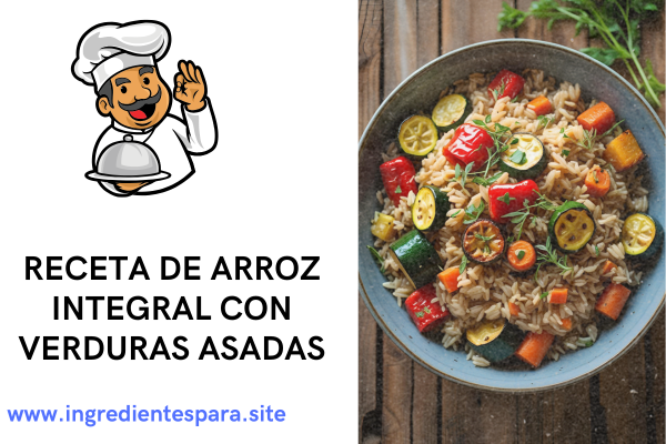 Ingredientes para el arroz integral con verduras asadas