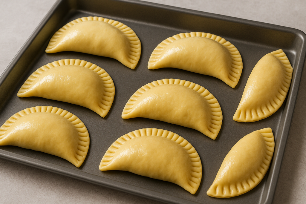 Empanadas de atún listas para hornear o freír