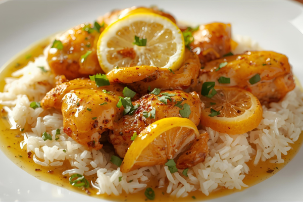 arroz con pollo al limon