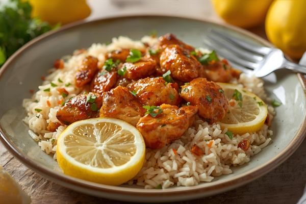 arroz con pollo al limon