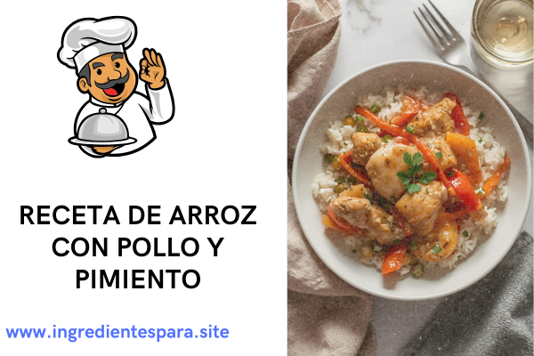 arroz con pollo y pimientos