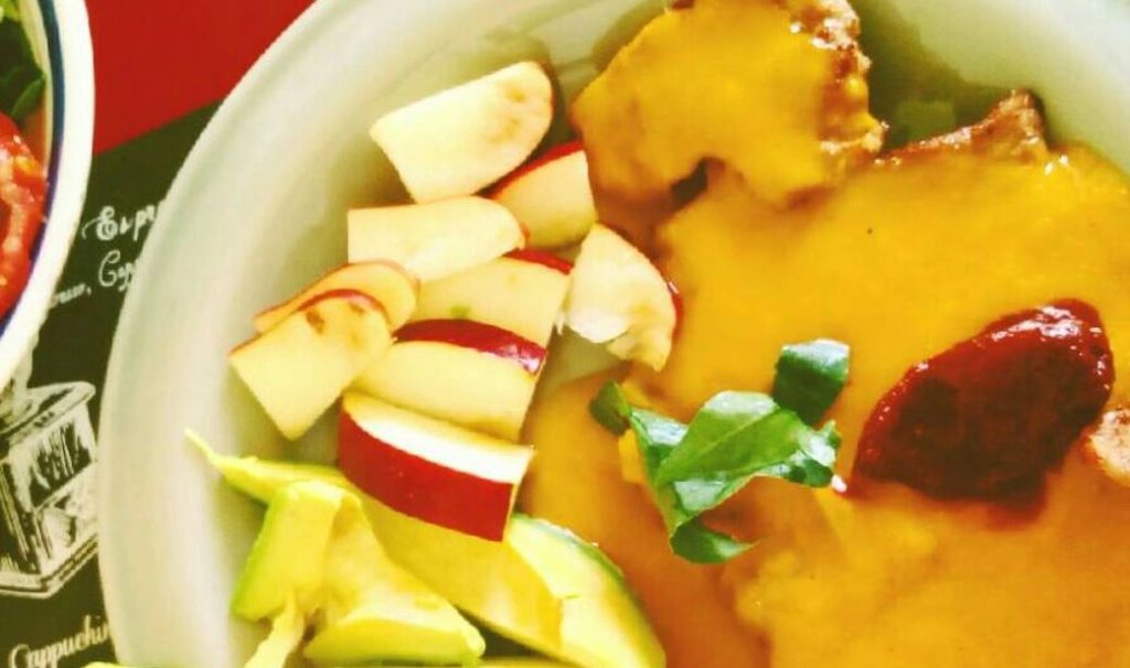 carne en salsa de mango