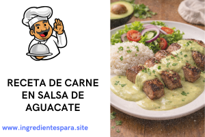 carne en salsa de aguacate